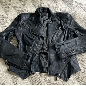 Blank NYC faux leather jacket size small black